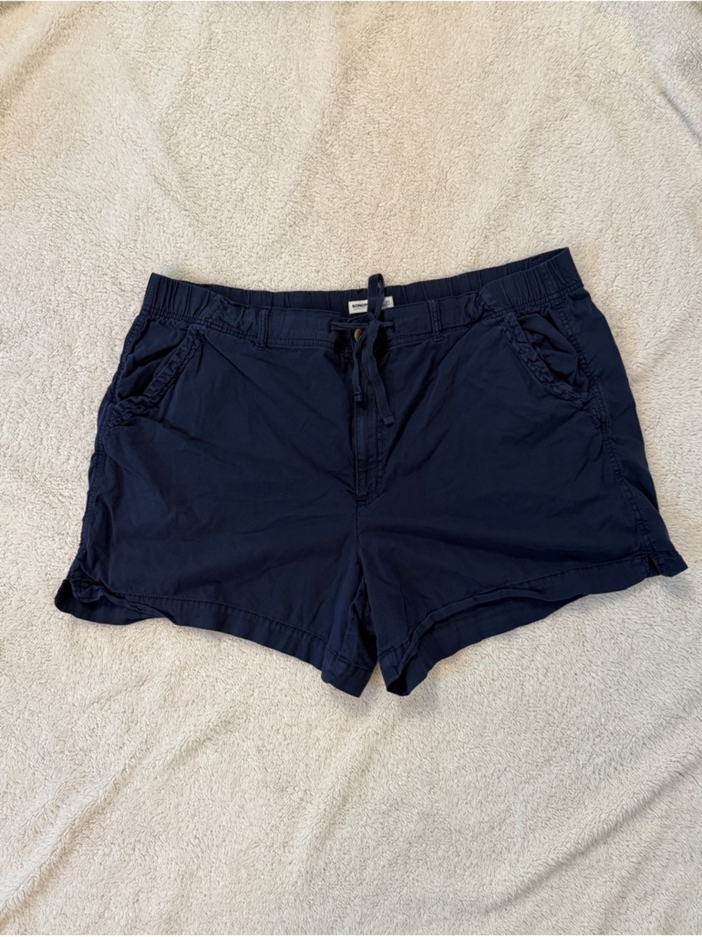 Sonoma Navy High-Waist Drawstring Utility Shorts - Picture 3 of 9